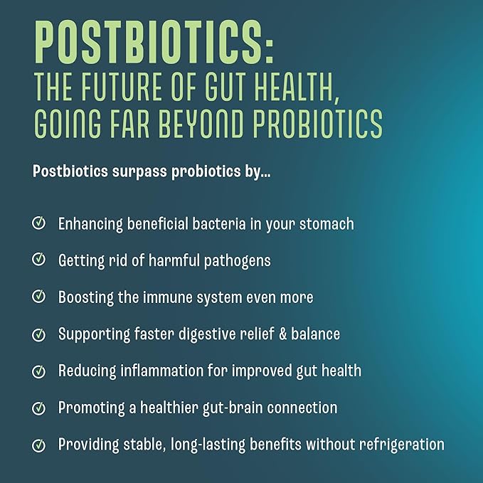 NAVEH PHARMA Adult Postbiotics Capsules for Women and Men | Postbiotics for Gut Health with 200X Ingredients Than Probiotic and Prebiotic | Supports Immunity Digestion Microbiome &amp Metabolism