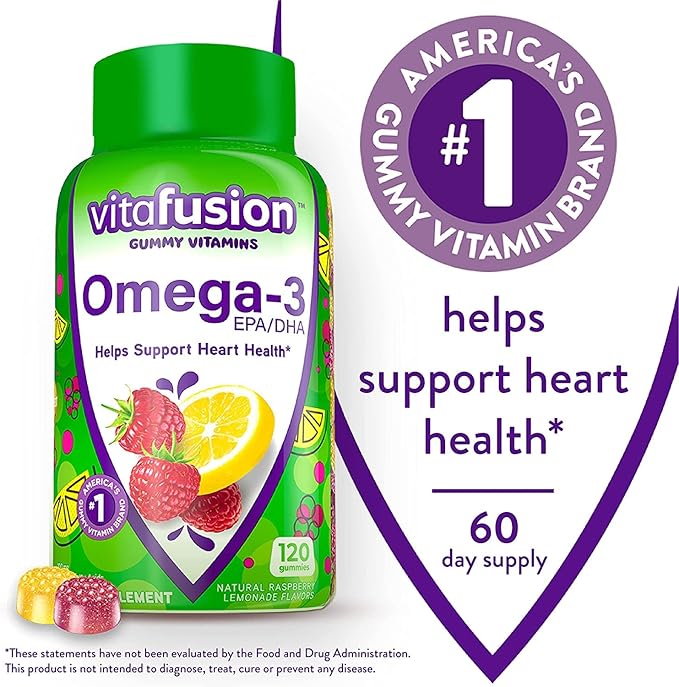Vitafusion Omega-3 Tcguz Gummies - 120 Count (6 Pack) ICjjP