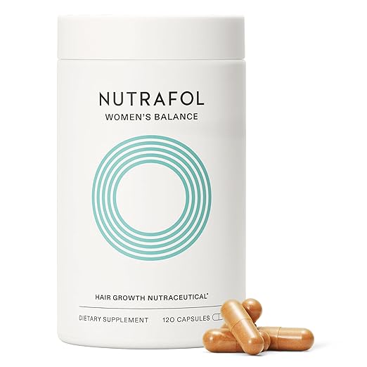 Nutrafol Women's Balance Hair Growth Supplements Ages 45 and Up Clinically Proven for Visibly Thicker Hair and Scalp Coverage Dermatologist Recommended - 1 Month Supply