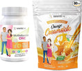 BariatricPal 30-Day Bariatric Vitamin Bundle (Multivitamin ONE 1 per Day! Chewable with 45mg Iron - Orange Citrus and Calcium Citrate Soft Chews 500mg with Probiotics - Orange Creamsicle)