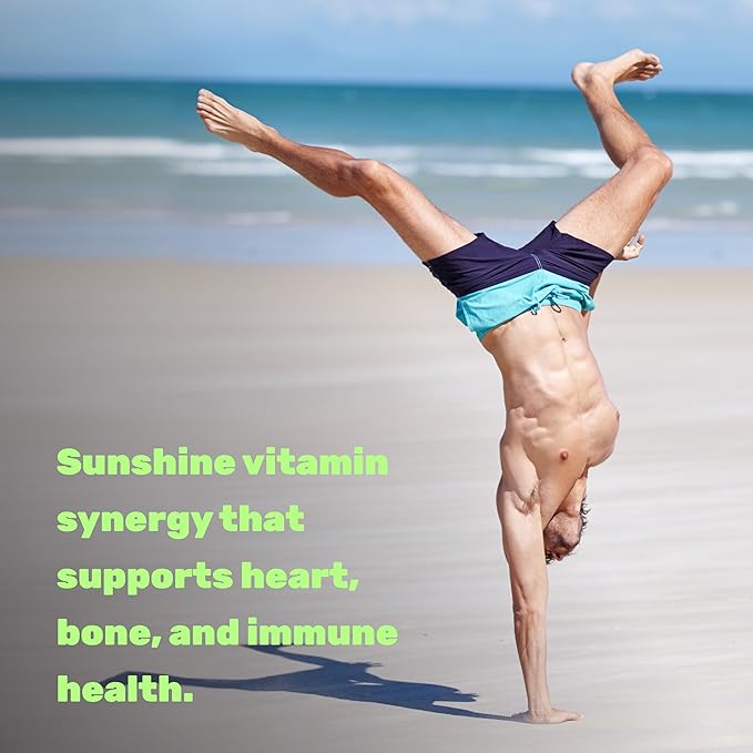 DEAL SUPPLEMENT Vitamin D3 10000 IU + K2 MK7 200mcg Softgels 250 Count | 2-in-1 Complex with Virgin Coconut Oil | Easy to Swallow