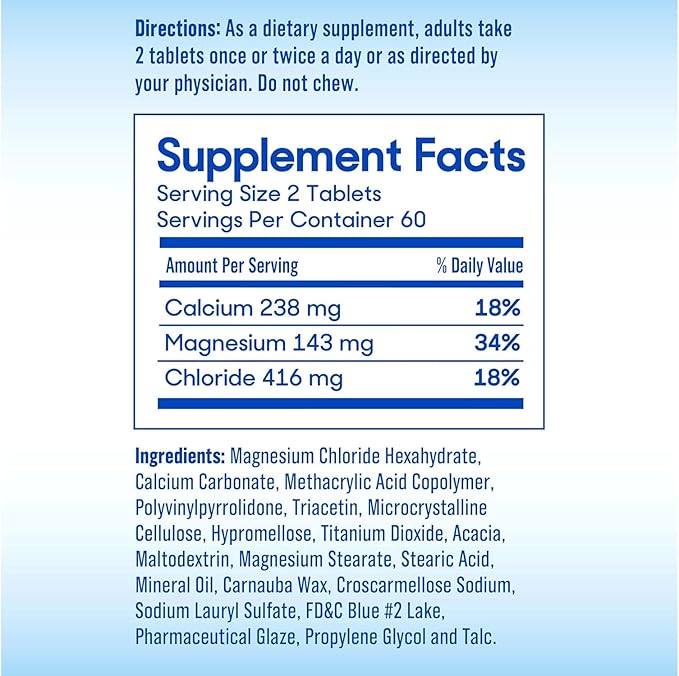 Slow Mag Magnesium Chloride and Calcium 60 Tablets each (Value Pack of 3)