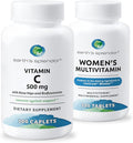 Earth's Splendor Women's Multivitamin &amp Immune Support – Supports Overall Wellness Metabolism Antioxidant Health with Vitamin B12 C D Biotin Rose Hips – Gluten-Free No Artificial Colors