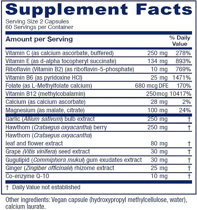 Vitanica CardioBlend Cardiovascular Support Vegan 120 Capsules