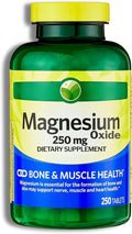 KP+ Magnesium Oxide 250 mg | Bone Muscle &amp Nerve Support | 250 Tablets | Dietary Supplement | Pack of 1