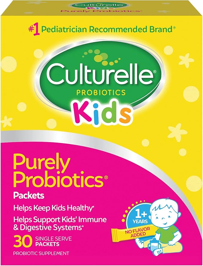 Culturelle Women's and Kids Daily Probiotics - Digestive Immune Health - 30 Count Capsules and 30 Single Packets