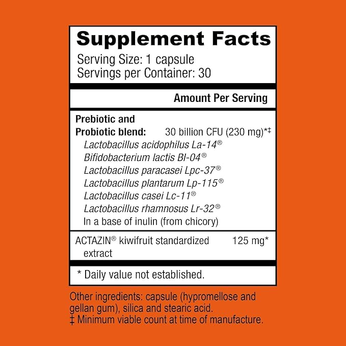 NatureCity True-Life-PB Shelf Stable Blend Prebiotics and Probiotics for Women and Men - Digestive Gut Health Supplements for Women and Men - Dairy Free - (30 Veggie Capsules) (Pack of 2)