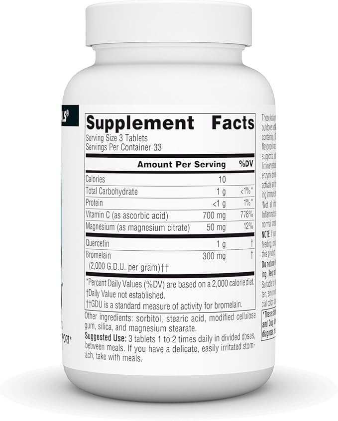 Source Naturals Activated Quercetin - Plant-Derived Bioflavonoid Complex - Seasonal &amp Immune Defense - 100 Tablets