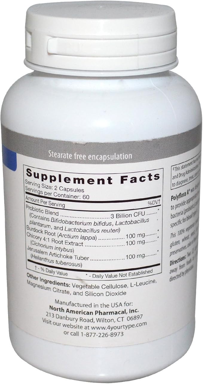 D'Adamo - Polyflora Probiotic (type A) 120c