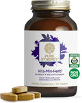 PURE SYNERGY Vita·Min·Herb for Women | Women’s Comprehensive Multivitamin Supplement | Made with Organic Whole Food Non-GMO &amp Vegan Ingredients | Supports Energy &amp Immune Health (120 Tablets)