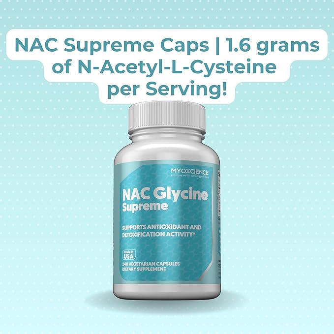 MYOXCIENCE NAC Supreme Capsules | 1.6 G N-Acetyl-L-Cysteine per Serving | 40 Servings