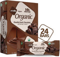Nugo Organic Double Dark Chocolate 10g Vegan Protein Gluten Free 24 count
