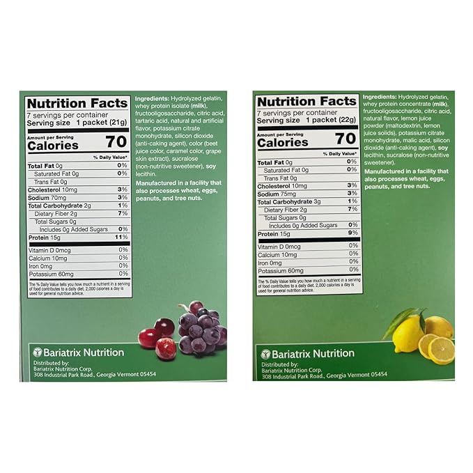 PROTIFIT - High Protein Cranberry Grape &amp Lemon Fruit Drink 2 Pack 15g Protein Low Calorie Sugar Free Ideal Protein Compatible 7 Servings Per Box (2 Pack)