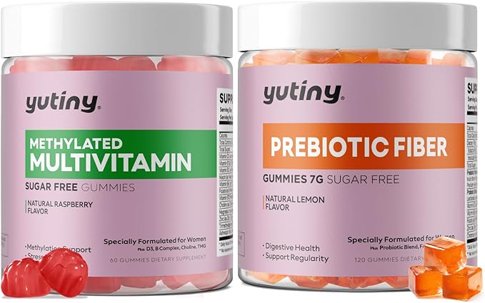 Methylated Multivitamin 7g Prebiotic Fiber Gummies for Women