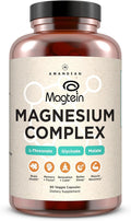 AMANDEAN Magtein Magnesium Complex. L-Threonate Glycinate Malate Triple Blend Chelated Magnesium Supplement. 90 Veggie Capsules. High Absorption Branded Ingredients. Brain Health Sleep Calm*.