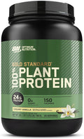Optimum Nutrition Gold Standard 100% Plant Based Protein Powder Gluten Free Vegan Protein for Muscle Support and Recovery with Amino Acids - Creamy Vanilla 20 Servings (Packaging May Vary)