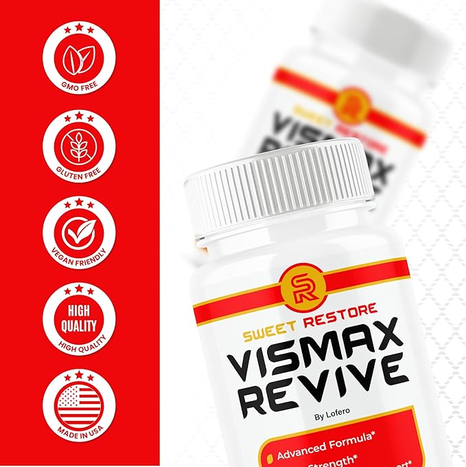 (3 Pack) Vismax Revive Capsules Vis Max Premium Eye &amp Vision Vitamin Supplement Pills - Natural Advanced Formula for Eyesight Visual Sight - Overall Wellness Support - Made in USA (180 Capsules)