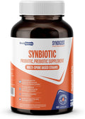Syndigest probiotic daily care for women &amp men with dual benefit of 5 probiotic &amp prebiotic strains balance gut health &amp relieves constipation travel friendly 60 capsules (2 billions CF
