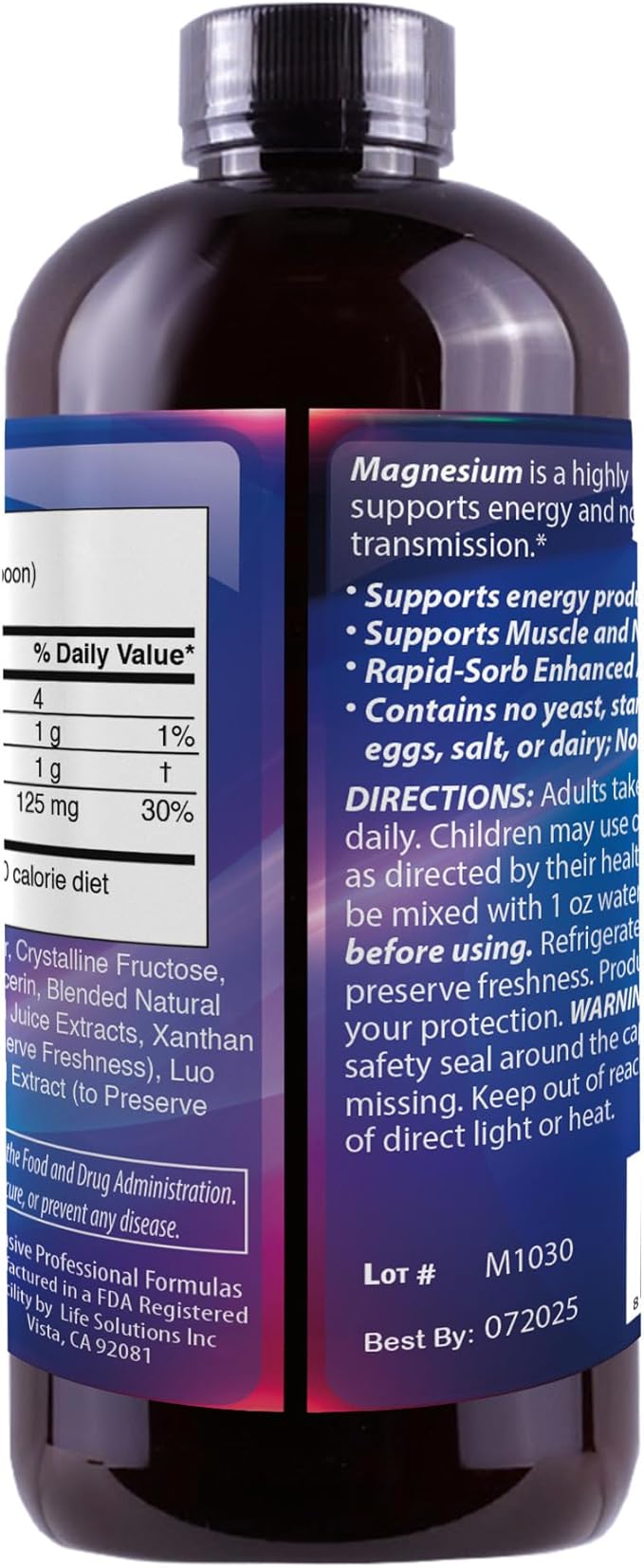 Dr’S Advantage Liquid Magnesium Supplement –for Women &amp Men Non-GMO 8 Oz [Health &amp Beauty]