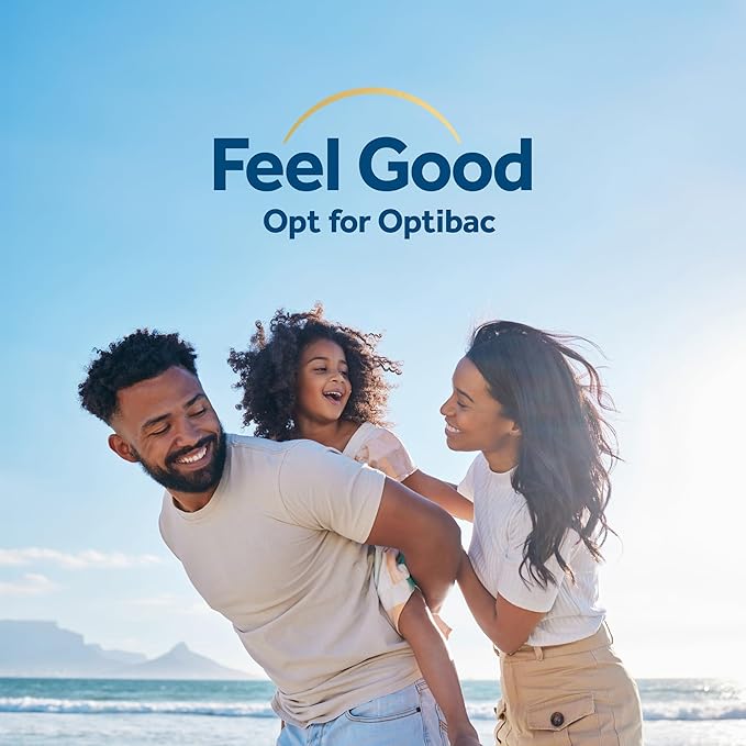 OptiBac Probiotics for Digestive Health 30 Capsules | 6 Scientifically Researched Strains with 5 Billion Live Cultures | Gluten Free &amp Vegetarian | Supports Gut Flora &amp Digestive Health