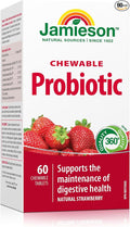Jamieson Probiotic Chewable Strawberry Flavour 60 Tablets