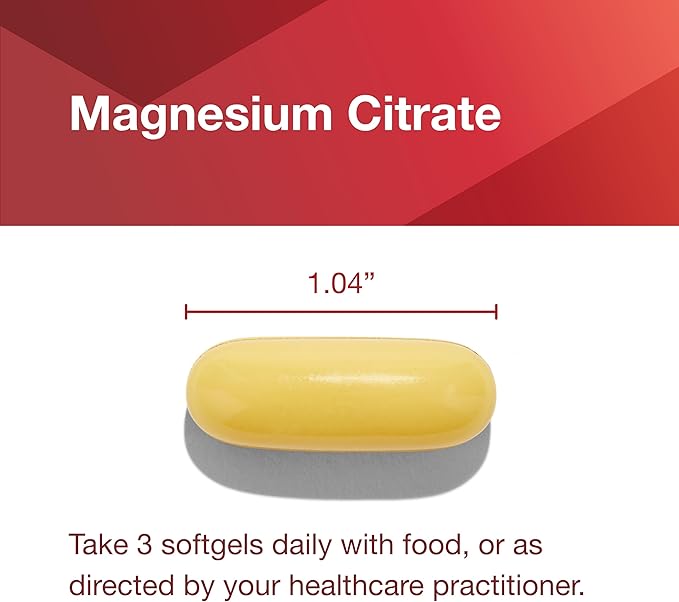 Protocol for Life Balance Magnesium Citrate Plus Glycinate &amp Malate - Support Heart Health &amp Bone Formation - Bioavailable Dietary Supplement - Halal - 180 Softgels
