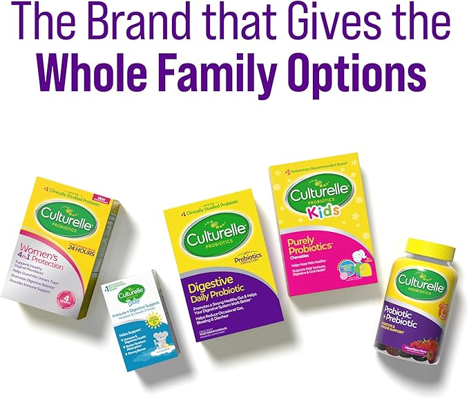 Culturelle Pro Strength Daily Probiotic Digestive Capsules Naturally Sourced Probiotic Strain Proven to Support Digestive &amp Immune Health Gluten &amp Soy Free 4 Month Supply 60 Count (Pack o