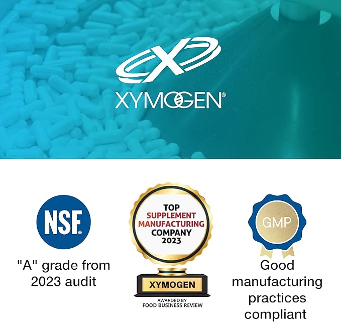XYMOGEN Saloxicin - Antioxidant Support Supplement - Grape Seed Extract Pomegranate Fruit &amp Cranberry Supplement - White Willow Bark &amp Boswellia Extract Capsules (120 Capsules)