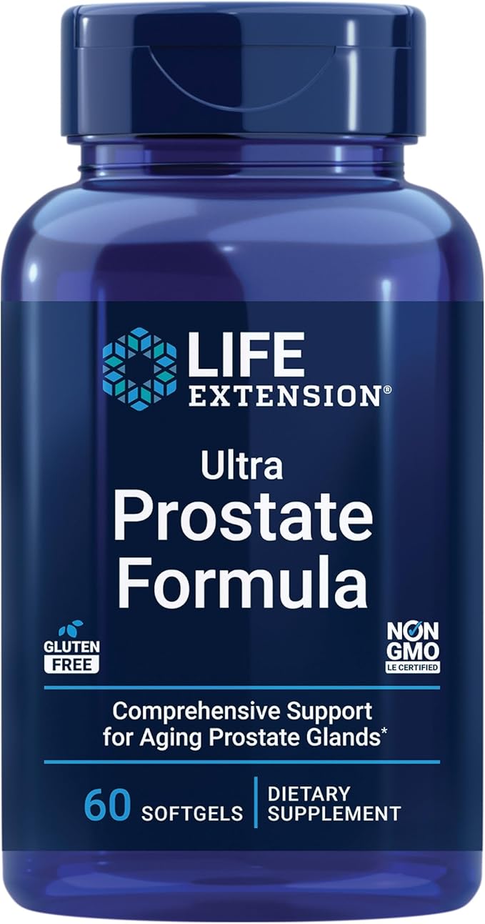 Life Extension Macuguard Ocular Support with Saffron &amp Astaxanthin 60 Count and Ultra Prostate Formula Saw Palmetto 60 Softgels