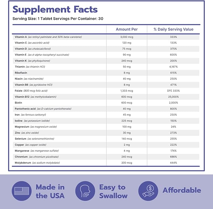 Bari Life Just One Once Daily Bariatric Multivitamin with Iron (30 Tablets) and BariBurst Calcium Citrate Soft Chews for Gastric Bypass Gastric Sleeve and Duodenal Switch (Sour Grape)
