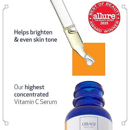 Obagi Professional-C 20% Vitamin C Serum &amp Hydrate Facial Moisturizer Bundle – Brightens Skin Tone Minimize the Appearance of Fine Lines &amp Wrinkles &amp Combat Skin Dryness