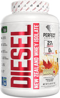 PERFECT SPORTS Diesel 100% New Zealand Whey Protein Isolate | Stevia Sweetened No Artificial Ingredients Keto | 0g Carb 0g Fat 27g Protein | 5 Pounds (Canadian Maple)