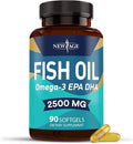 NEW AGE Omega 3 Fish Oil Supplement Immune &amp Health Support – Promotes Joint Eye &amp Skin Health - Non GMO - EPA DHA Fatty Acids Gluten Free (90 Softgels (Pack of 1))