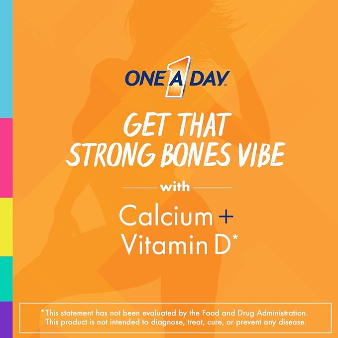 One A Day Women’s Multivitamin Supplement with Vitamins A C E B1 B2 B6 B12 Biotin Calcium and Vitamin D 150 count