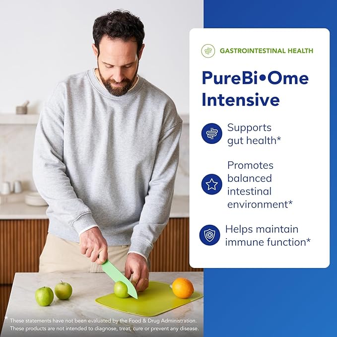 Pure Encapsulations PureBi•Ome Intensive | Hypoallergenic Multi-Strain Probiotic Blend to Support Healthy Intestinal Microflora Balance | 30 Capsules