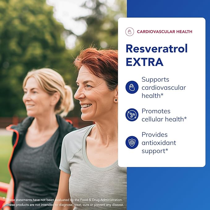 Pure Encapsulations Resveratrol EXTRA - 100 mg Trans-Resveratrol - For Healthy Cellular &amp Cardiovascular Function* - Antioxidants Supplement - Non-GMO &amp Gluten Free - 120 Capsules