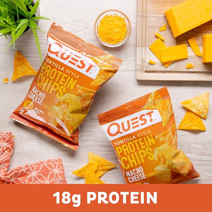 Muscle Milk Zero Protein Shake Chocolate 20g Protein Pack of 12 &amp Quest Nacho Cheese Protein Chips Pack of 12