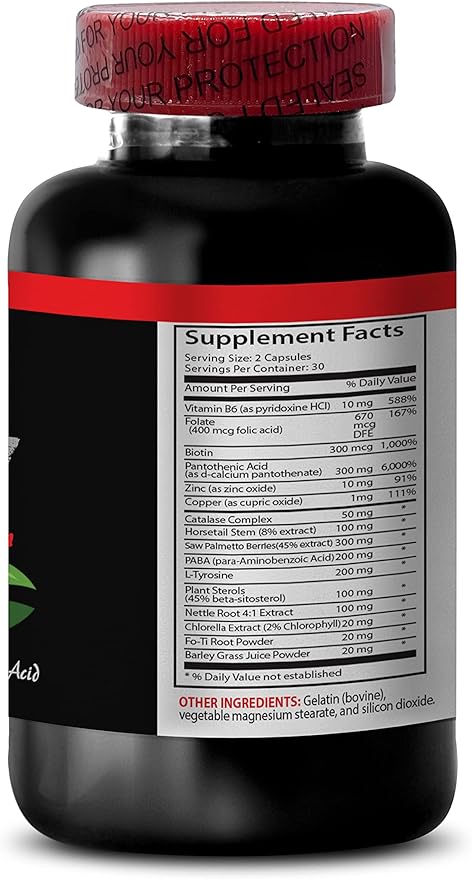 Pure Biotin Powder - Gray Hair Solution - Anti gray hair formula gray hair pills gray hair solution anti gray hair supplement gray hair supplement to reverse gray hair reverse - 2B 120 Caps