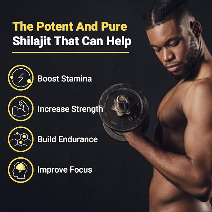 Shilajit Gummies with Ashwagandha &amp Gokshura | 85+ Trace Minerals &amp Fulvic Acid | Organic Non-GMO Micronutrient Supplement for Men &amp Women | 100% Pure &amp Natural