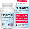Dr. Berg Probiotic Supplement (60 Billion CFUs) - Helps Ease Occasional Constipation Diarrhea Gas &amp Bloating* - Pre and Probiotics for Digestive Health - 30 Probiotic Capsules
