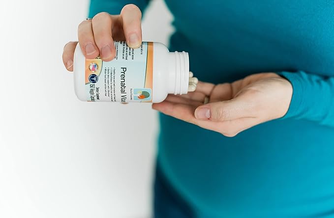 Raise Them Well Prenatal Multivitamin with Methylfolate K2 MK-7 Glutathione &amp Iron Physician Developed Non-GMO Supports Healthy Pregnancy Brain &amp Bone Development 150 Veggie Capsules