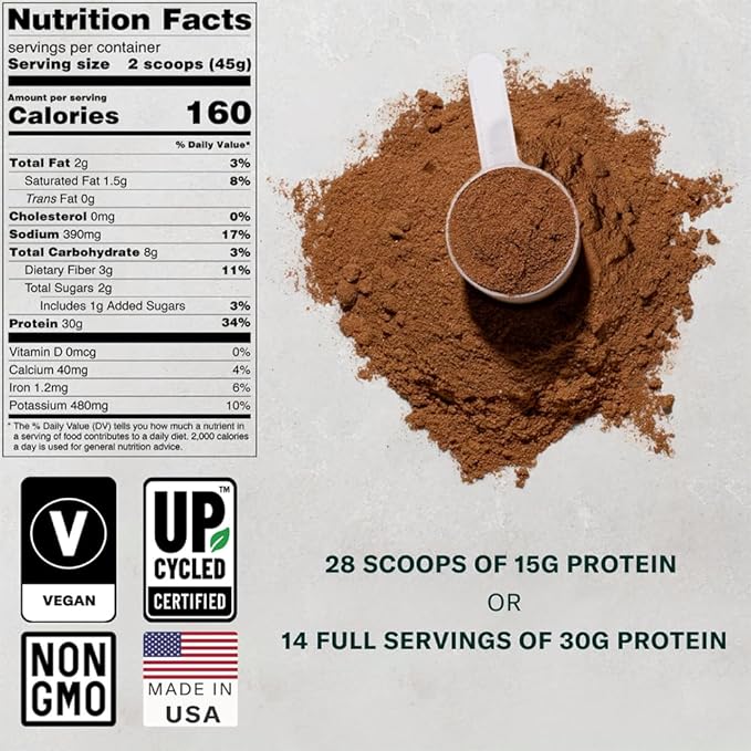 FYTA Vegan Protein Powder - Plant Based Protein Powder with Better Taste &amp Texture Than Whey Protein - 30g Non-GMO &amp Dairy Free Protein Powder Vegan - Protein Powder for Women &amp Men - Cafe