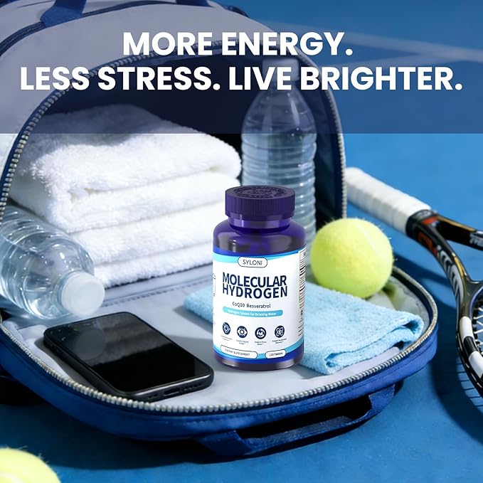 Hydrogen Water Tablets with Magnesium 12 PPM Hydrogen Tablets for Drinking Water H2 Molecular Tabs - Cellular Health Support Mental Clarity Rich in Antioxidants &amp Healthy Aging 120 Servings