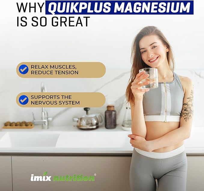 QuikPlus Liquid Mineral Supplement for Adults – Vegan Gluten-Free All Natural Highly Bioavailable – 2 oz Bottle (Magnesium)