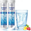 Hydrogen Water Tablets with Magnesium – 100 Counts H2 Molecular Hydrogen Tablets Support Healthy Aging Energy Boost &amp Brain Health Lemon &amp Raspberry Flavors - for Home Office &amp Travel