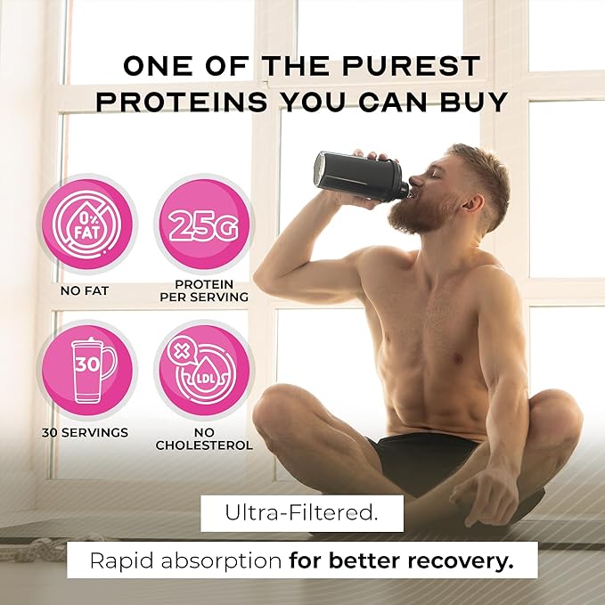 Muscle Feast Grass-Fed Whey Protein Isolate All Natural Hormone Free Pasture Raised Whey Isolate Protein Powder for Men and Women Gluten-Free Delicious Isolate Protein - Strawberry Cheesecake 2lb