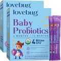 LOVEBUG Probiotics for Babies - Organic Baby Probiotics 6-12 Months for Baby Immune Support Gas Colic Diarrhea &amp Infant Constipation Relief Sugar-Free Tasteless Powder 60 Pack