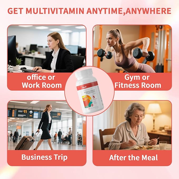 Multivitamin for Women 50+ Daily Women 50+ Multi-Vitamin with Vitamins A BC E for Energy &amp Bone &amp Immune &amp Skin&amp Hair Support 90 ct