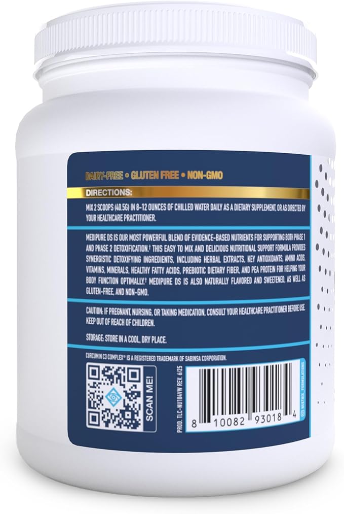 NuEthix Formulations Medipure DS with Pea Protein Phase 1 &amp 2 Detoxification System Supplement to Help Support the Body’s Natural Detoxification Process Vanilla Wafer (Non-Caffeinated) 20 Servi