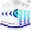 (5 Pack) Vismax Revive Capsules Vis Max Premium Vision Supplement Vitamin Supplement Pills Premium All-Natural Ingredients Advanced Formula for Eyesight Focus Visual Sight Overall Wellness (300 ct)
